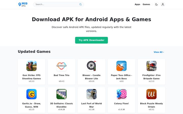 Screenshot of apkpr.com