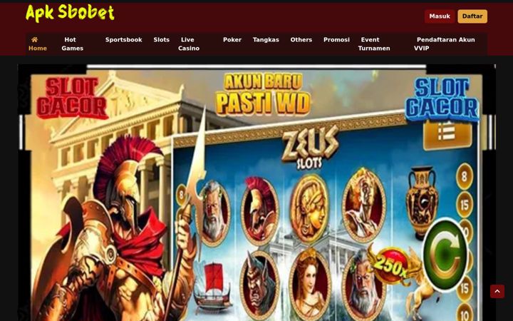 Screenshot of apksbobet.com
