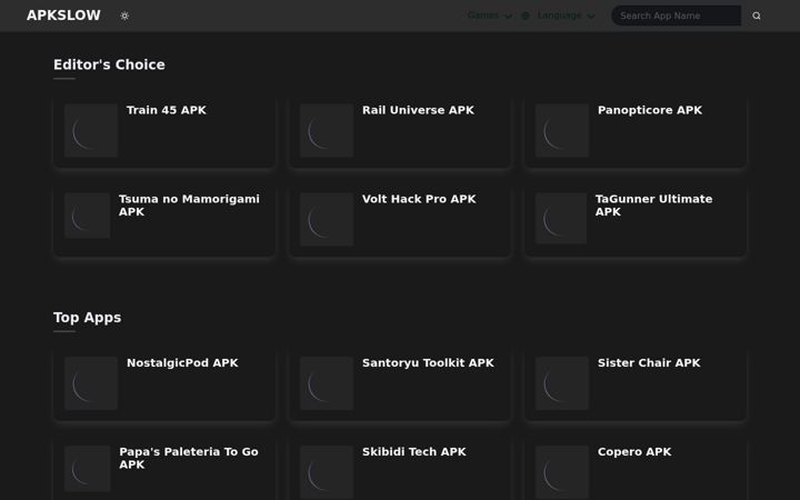 Screenshot of apkslow.com