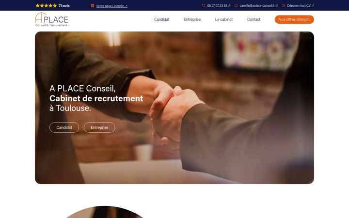 Skærmbillede af aplace-conseil.fr