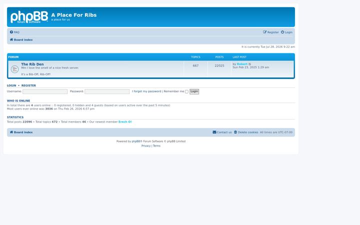Screenshot of aplaceforribs.com
