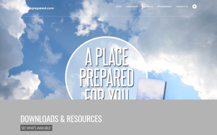 Screenshot of aplaceprepared.com