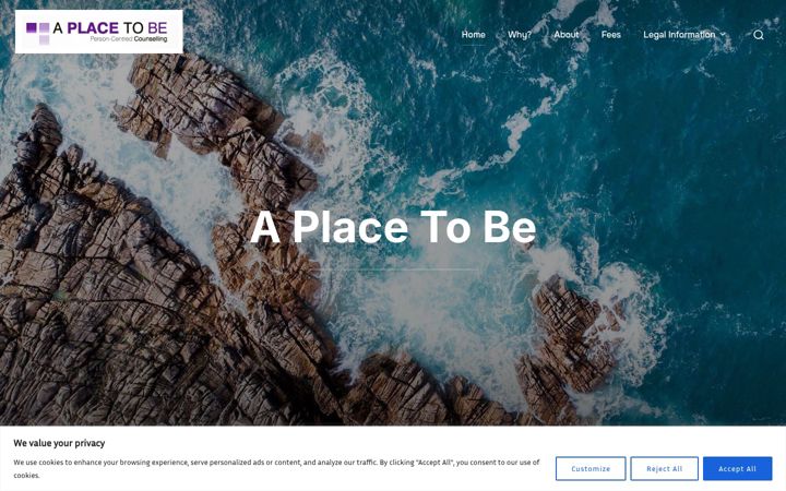 Screenshot of aplacetobe.org.uk