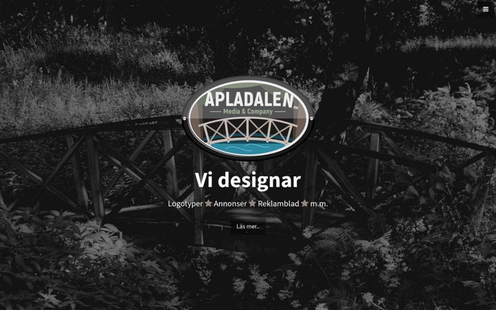 Screenshot of apladalen.nu