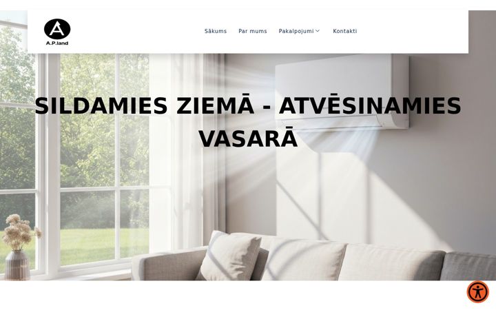 Skærmbillede af apland.lv