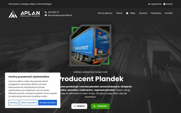 Screenshot of aplanplandeki.pl