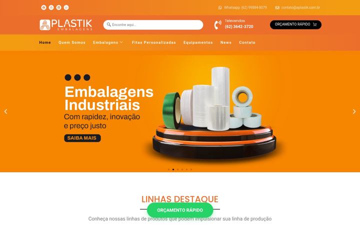 Screenshot of aplastik.com.br
