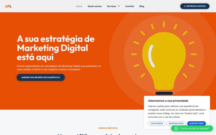 Screenshot of apldigital.com.br