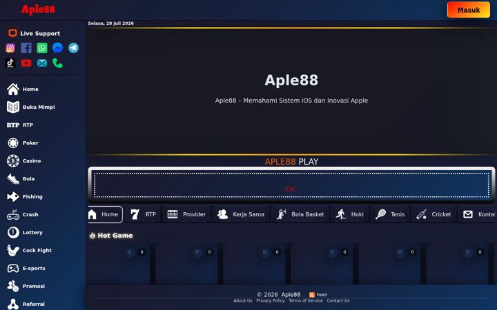Screenshot of aple88.net