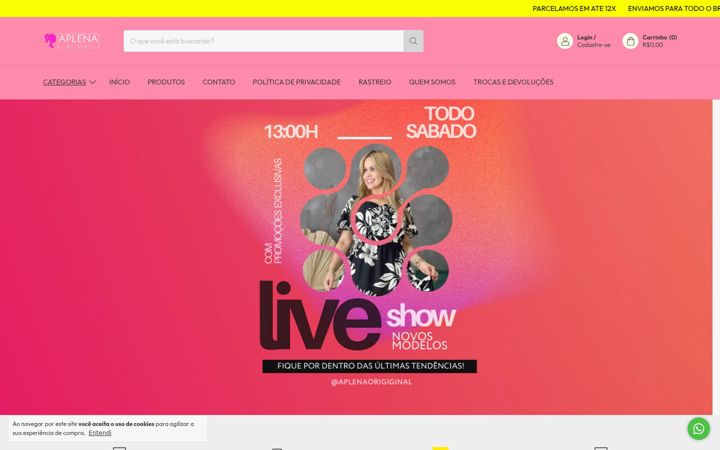 Ekrano kopija aplenaoficial.com