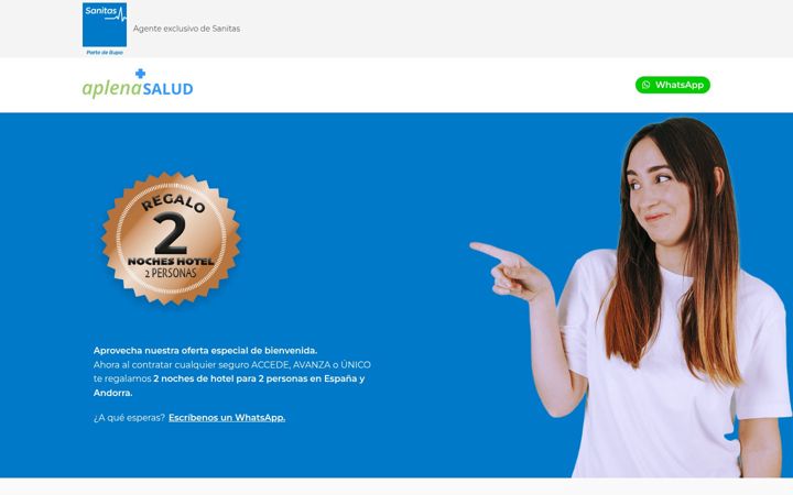 Screenshot of aplenasalud.es