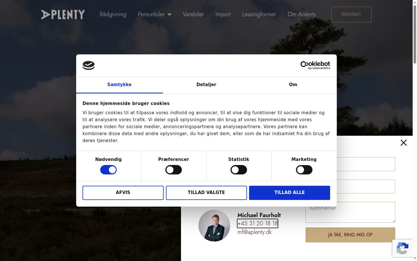 Snímka obrazovky banera súhlasu zobrazeného pred akoukoľvek interakciou