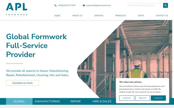 Ekrano kopija aplformwork.com