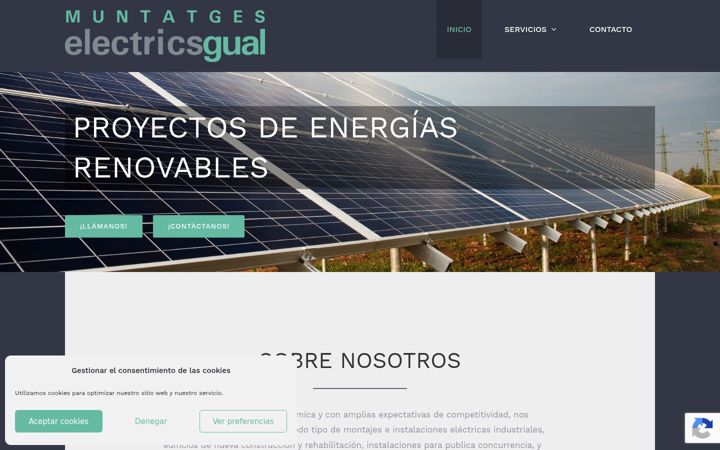 Screenshot of aplicacioneselectricasgual.com