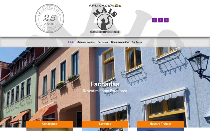 Screenshot of aplicacionesmais.es