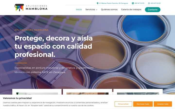 Screenshot von aplicacionesmamblona.es