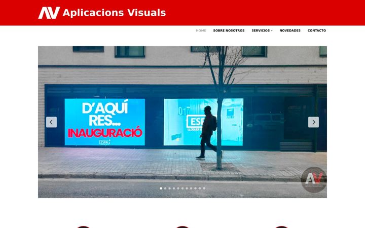 Screenshot of aplicacionsvisuals.com