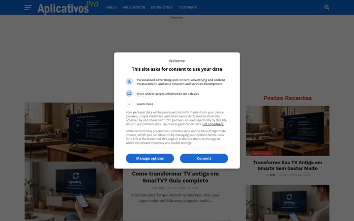 Screenshot of aplicativospro.com