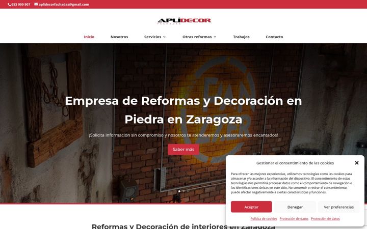 Screenshot of aplidecorfachadas.com