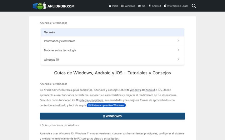 Screenshot of aplidroip.com
