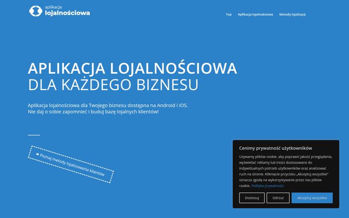 Screenshot of aplikacjalojalnosciowa.pl