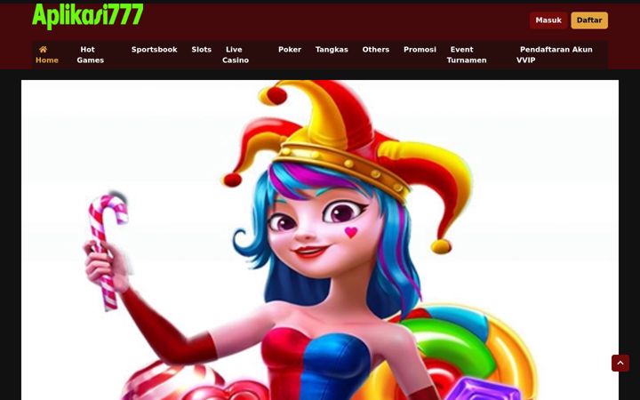 Screenshot of aplikasi777.org
