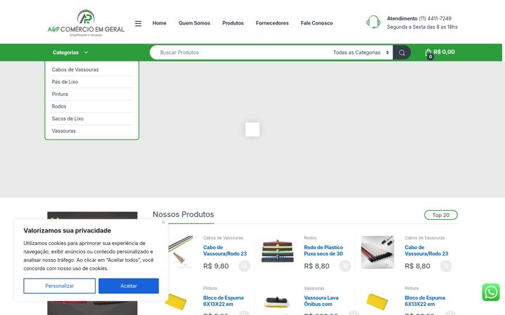 Screenshot di aplimpeza.com.br