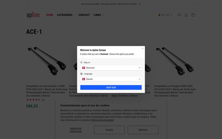 Screenshot di aplineauto.es