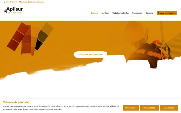 Screenshot di aplisurservicios.com