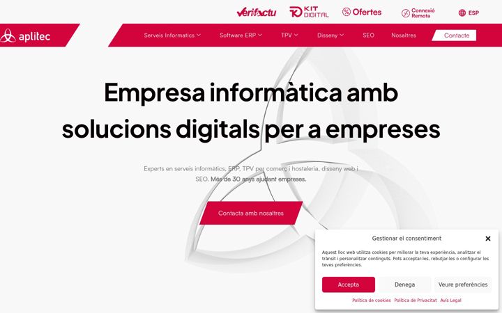 Screenshot of aplitecinformatica.com