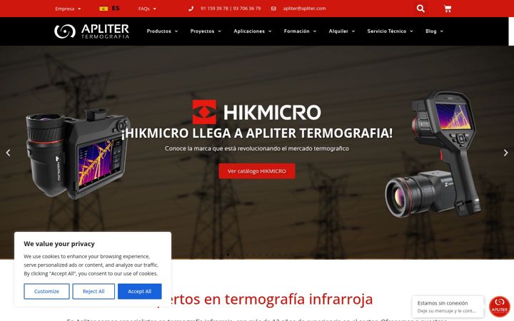 Screenshot di apliter.com