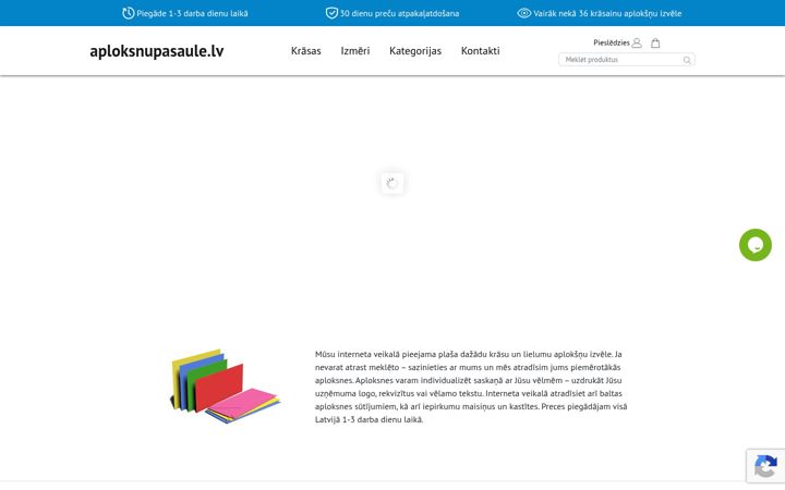 Screenshot of aploksnupasaule.lv