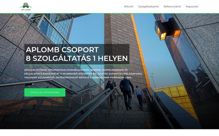 Screenshot of aplomb.hu