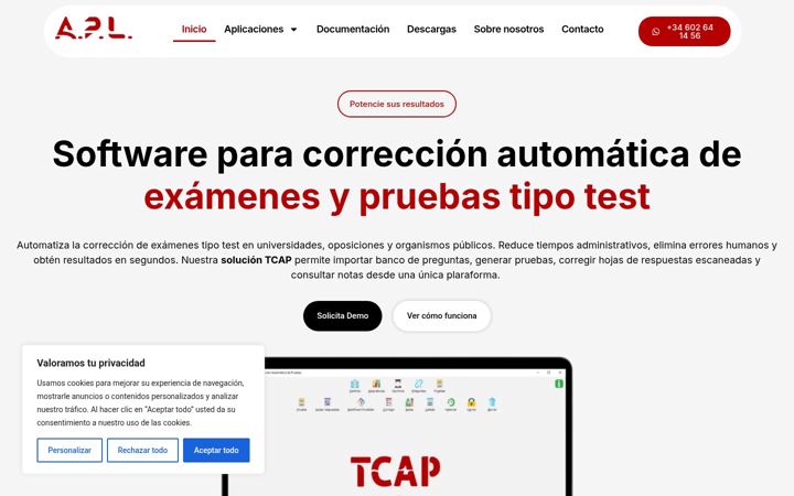 Screenshot of aplsoftware.online