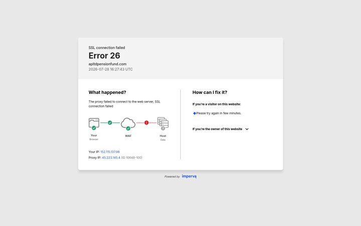 Screenshot of apltdpensionfund.com