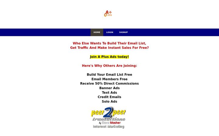 Screenshot of aplus-ads.com