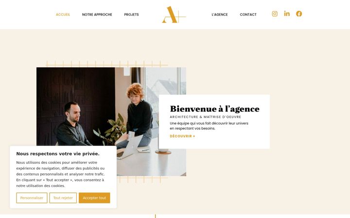 Screenshot di aplus-agence.com