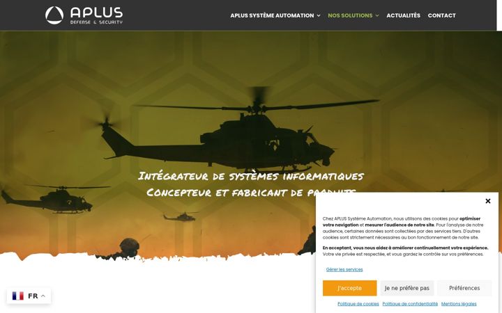Screenshot of aplus-defense.com