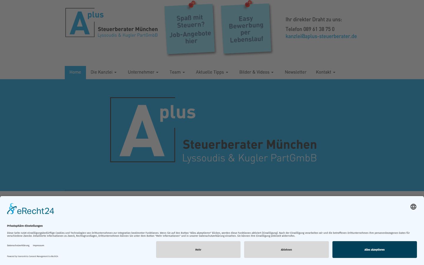 Screenshot tal-banner tal-kunsens muri qabel kwalunkwe interazzjoni