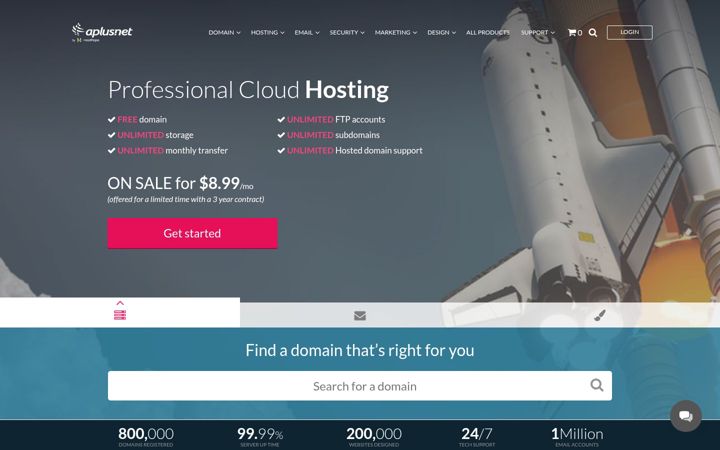 Екранна снимка на aplus.net