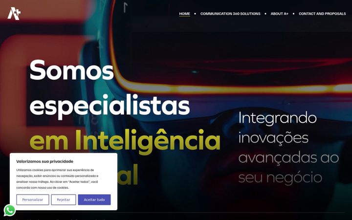 Screenshot di aplusagencyus.com