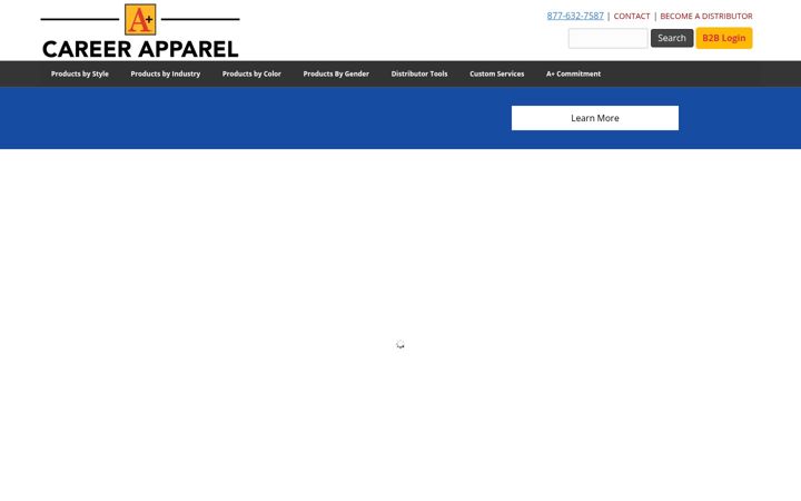 Screenshot di apluscareerapparel.com