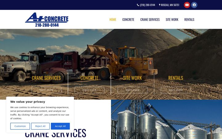 Screenshot di aplusconcreteroseau.com