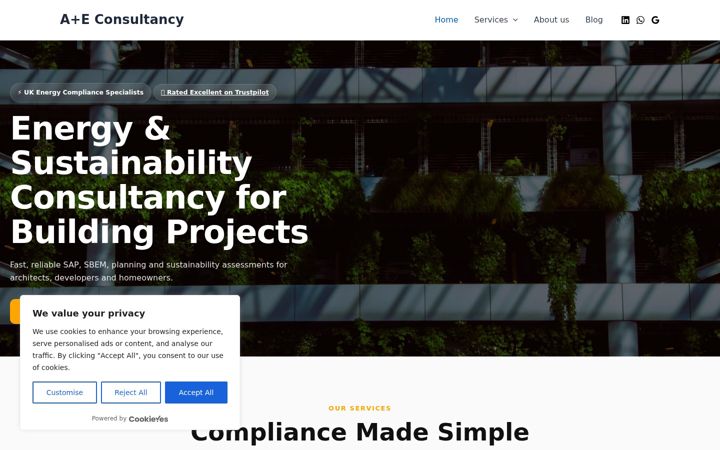 Screenshot di apluseconsultancy.com