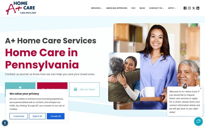 Zrzut ekranu aplushomecareonline.com