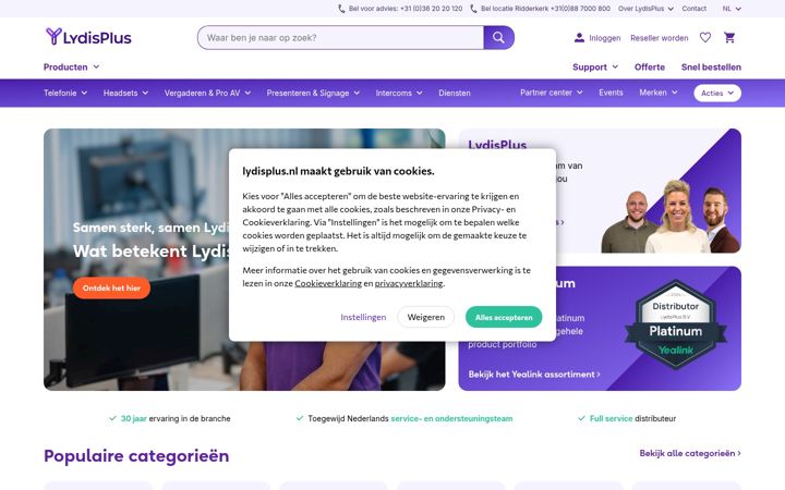 Screenshot of aplusk.nl
