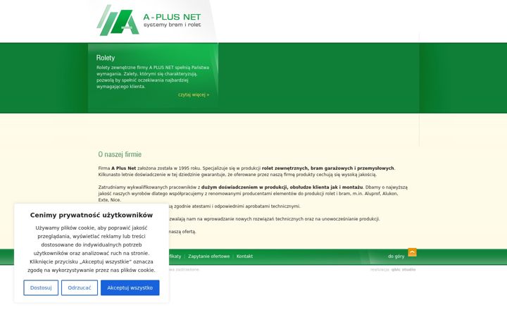 Skærmbillede af aplusnet.com.pl