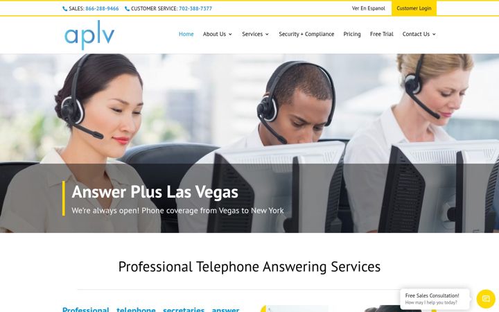 Screenshot of aplv.com