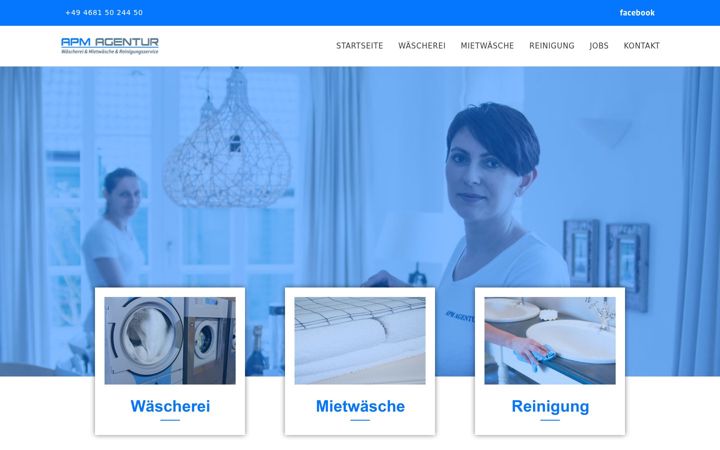 Screenshot ta' apm-agentur.de