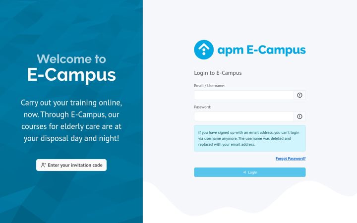 Screenshot ta' apm-ecampus.net